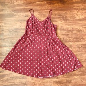 Old Navy Fit & Flare Wine Cami Dress 2XL Plus Size